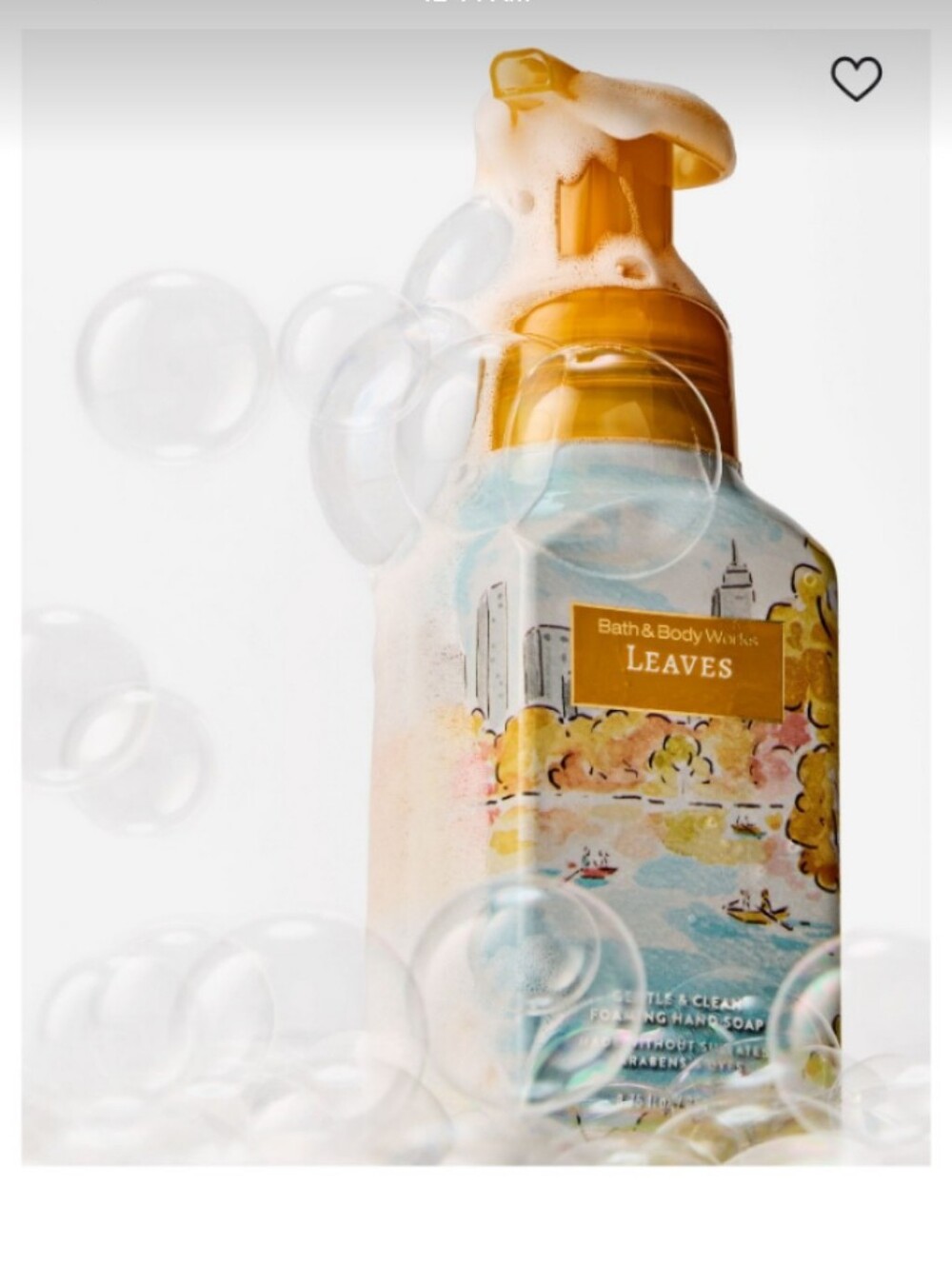 🍁🍂Bath & Body Works Leaves Foaming Hand Soap -🍁🍂